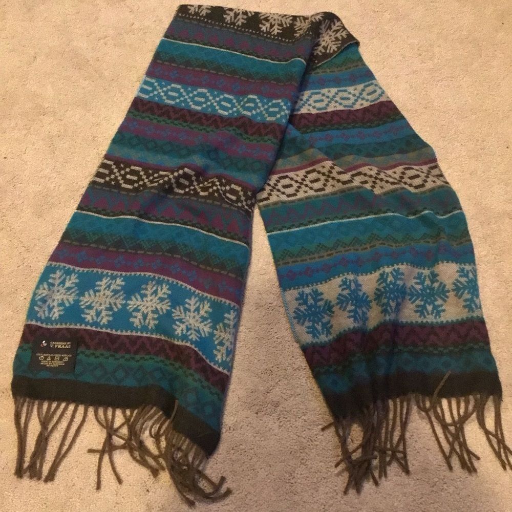 V. Fraas Teal, Blue, Purple Scarf